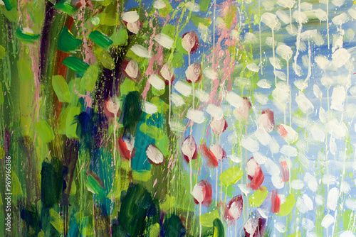 Detail of the Painting as a Background