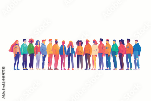 Group of People Holding Hands in Unity isolated