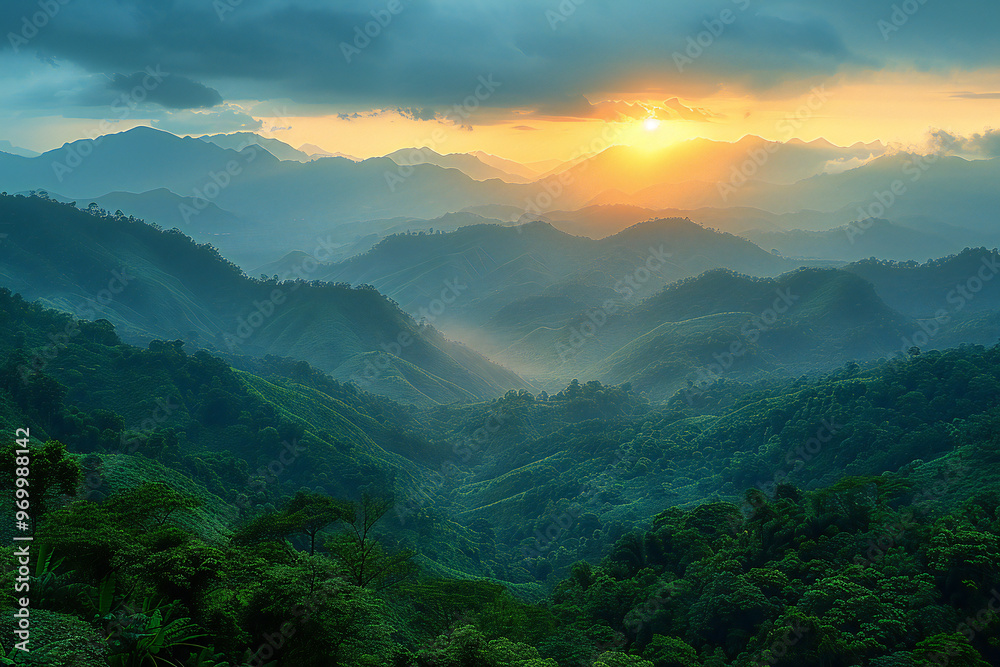 Mountain Landscape at Doi Tung Mountain Landscape at Doi Tung