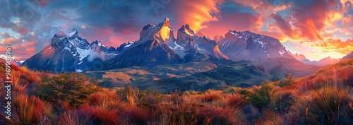Wallpaper Mural Torres del Paine National Park Landscape Torontodigital.ca