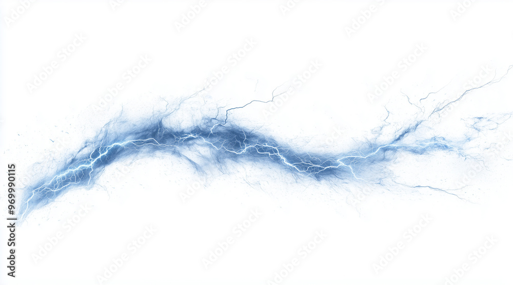 Dynamic lightning bolt frozen in mid-strike isolated on a white background. Weather phenomena isolated on white. Photo realistic photo.
Dynamic lightning bolt frozen in mid-strike isolated on a white background. Weather phenomena isolated on white. Photo realistic photo.