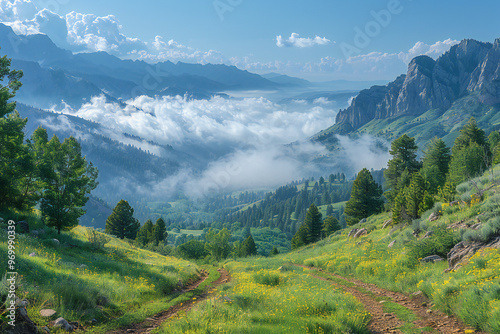 Mountain Valley Landscape