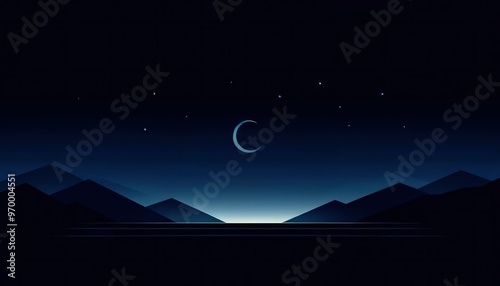 moon and stars