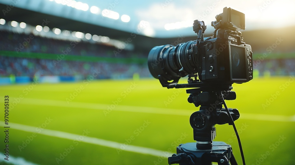 An advanced camera system capturing every angle of a football match for in-depth analysis. An advanced camera system capturing every angle of a football match for in-depth analysis.