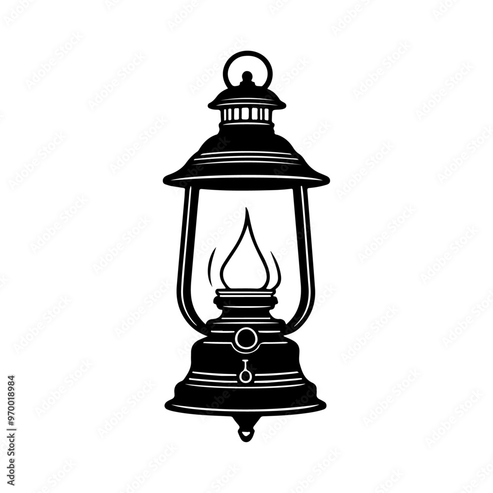 Victorian Lantern Silhouette Icon - Transparent Background Clipart, black color silhouette solid white background Victorian Lantern Silhouette Icon - Transparent Background Clipart, black color silhouette solid white background
