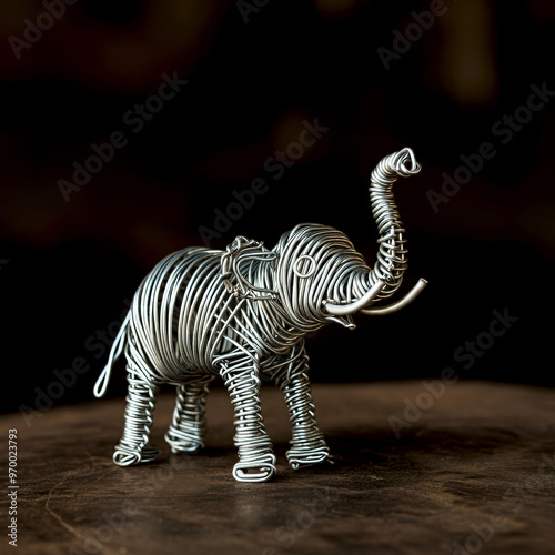 Wire Art Miniature Elephant
