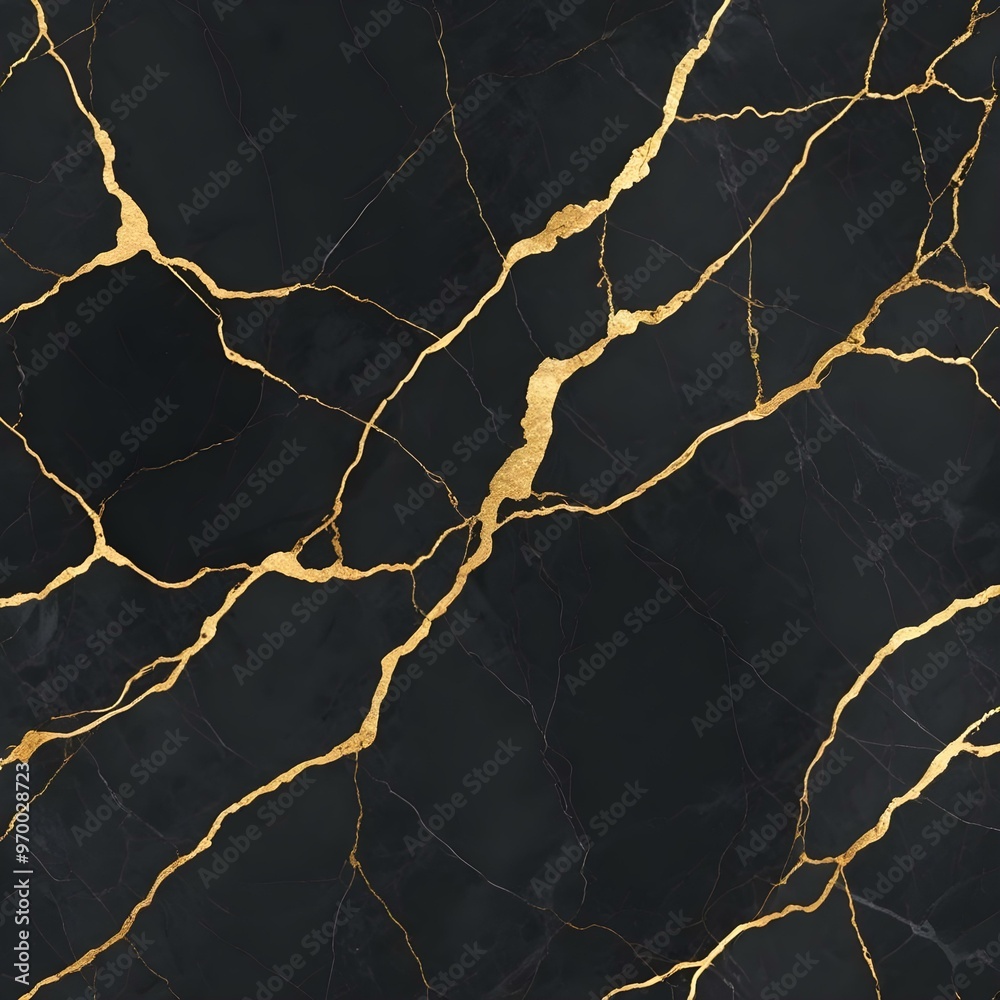 Dark gray marble with golden veins a high contrast Dark gray marble with golden veins a high contrast