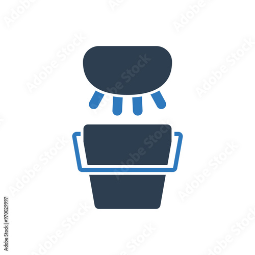 Cow Udder Bucket Icon