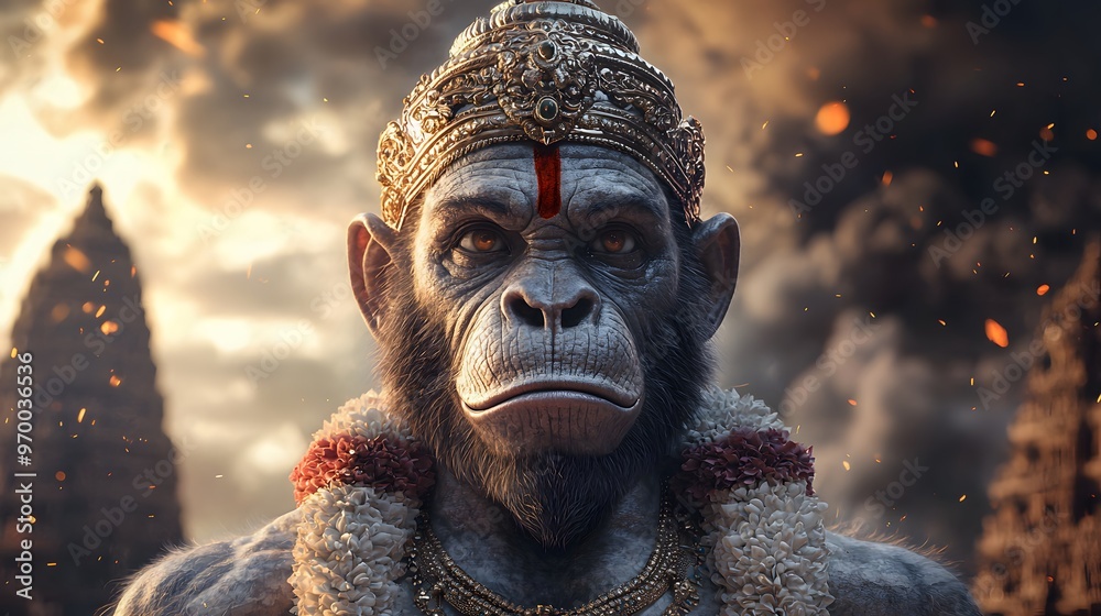 Hanuman, the Monkey God. Hanuman, the Monkey God.