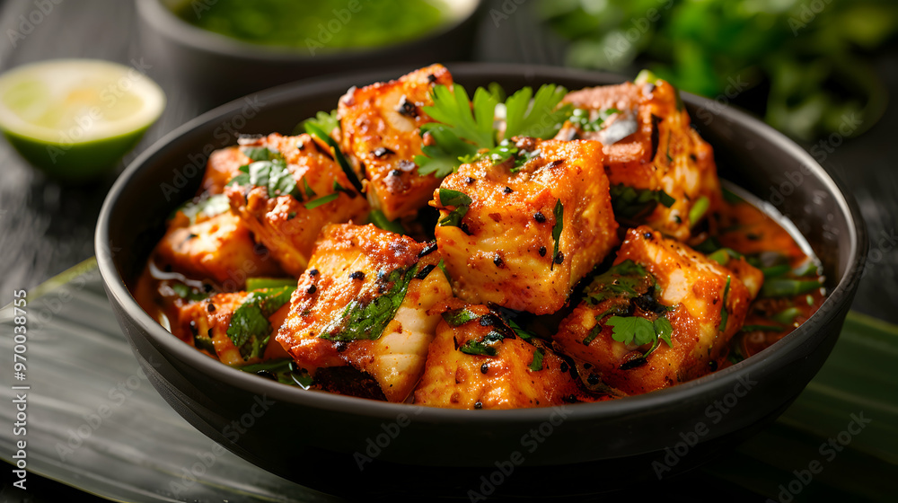 Traditional Indian Fish Curry Made With Tapioca Traditional Indian Fish Curry Made With Tapioca