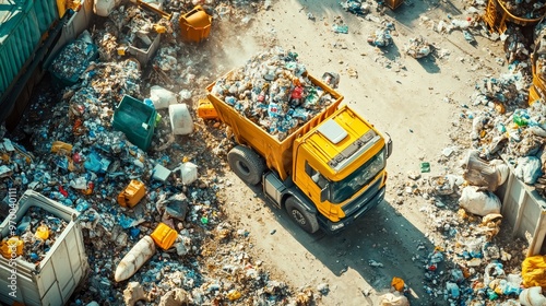 Waste Connections, a leading waste management company in Munich, Bavaria, Germany, prioritizes sustainable practices for a cleaner and healthier community. photo