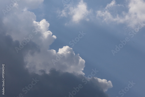 blue sky with clouds