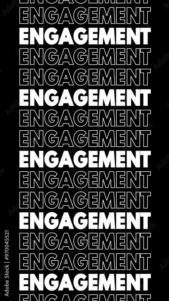 Repeated scrolling of the word Repeated scrolling of the word