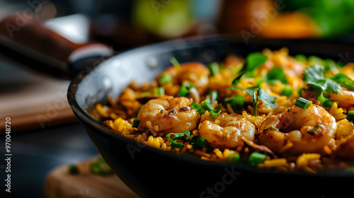 Traditional Spanish Paella  photo