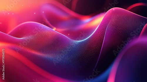 Abstract Colorful Waves