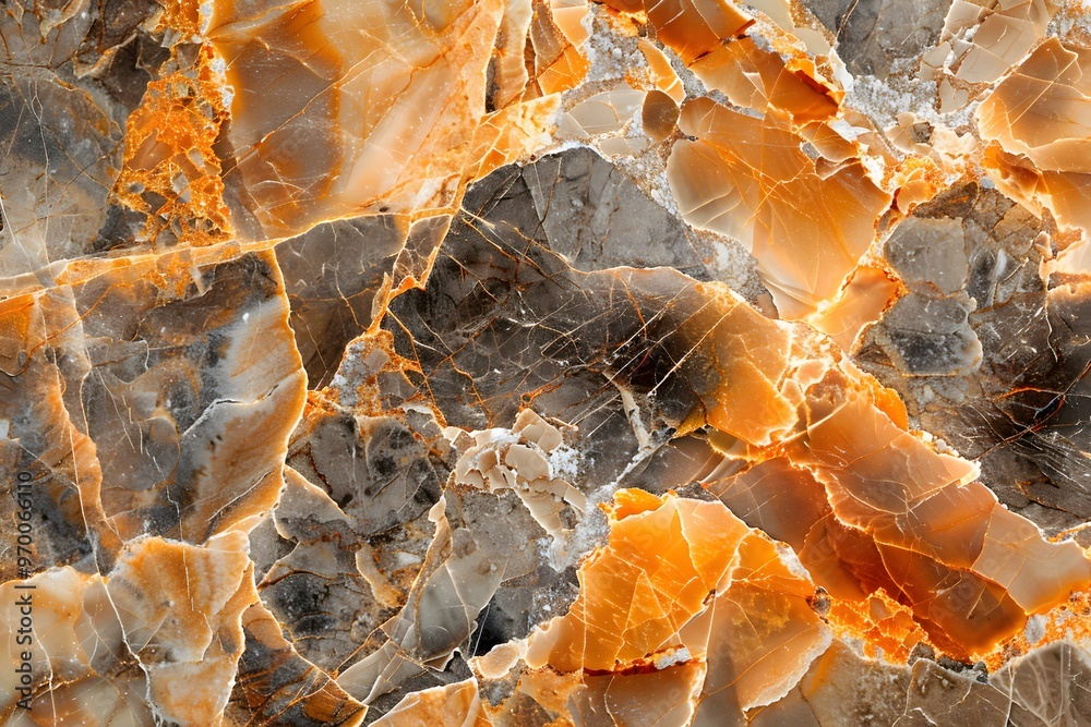 Fototapeta premium Stunning Natural Stone Surface with Intricate Patterns and Warm Tones
