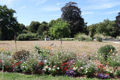 Le jardin des plantes, ville de Avranches, département de la Manche, France photo