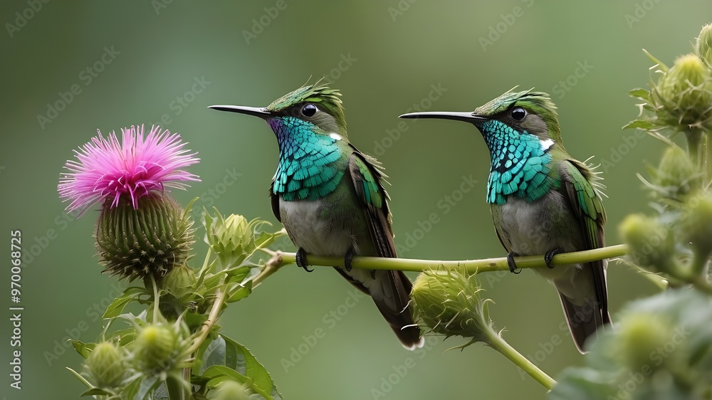 Fototapeta premium Birds in gardon