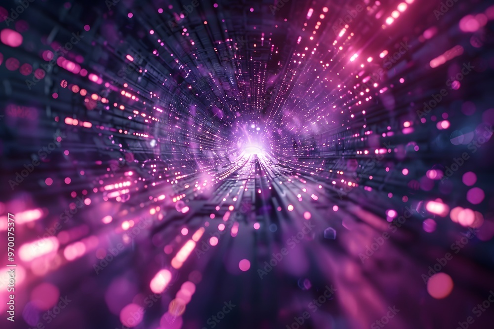 A Stunning Journey Through a Cosmic Tunnel of Light and Color A Stunning Journey Through a Cosmic Tunnel of Light and Color
