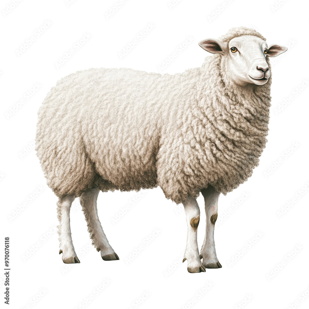 sheep and lamb isolated on transparent background - Generative AI
sheep and lamb isolated on transparent background - Generative AI