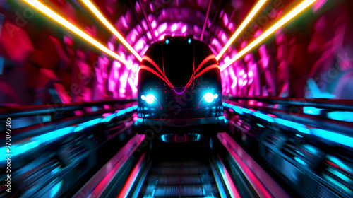 Tron Panning Shot From The Roller Coaster Walt photo