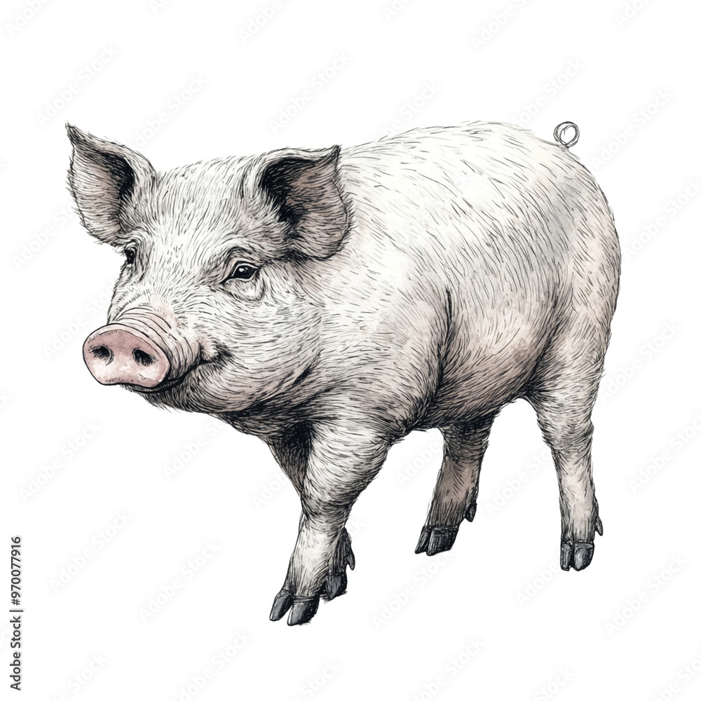 pig isolated on transparent background - Generative AI
pig isolated on transparent background - Generative AI