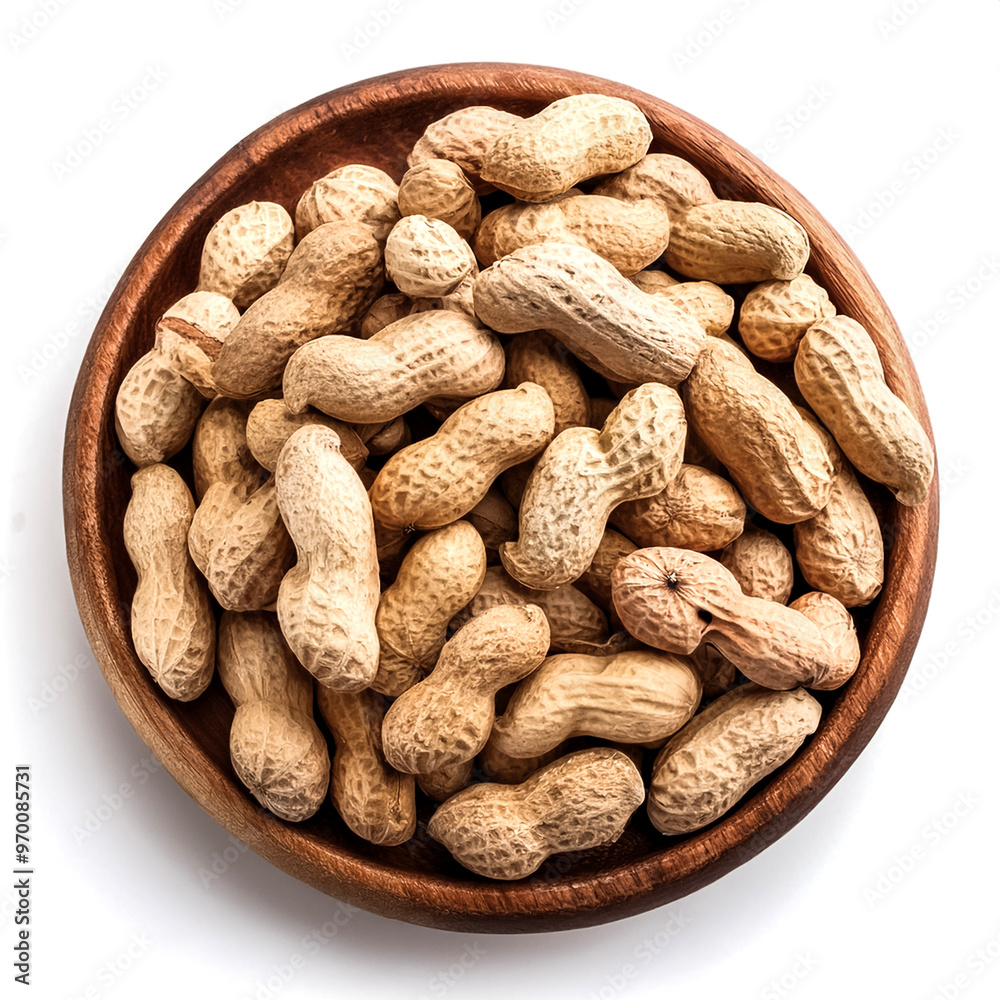Clean peanut group isolated on white background Clean peanut group isolated on white background