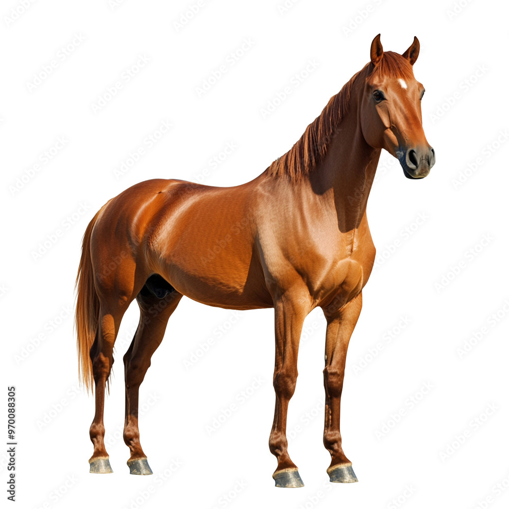 Obraz premium horse isolated on transparent background - Generative AI 