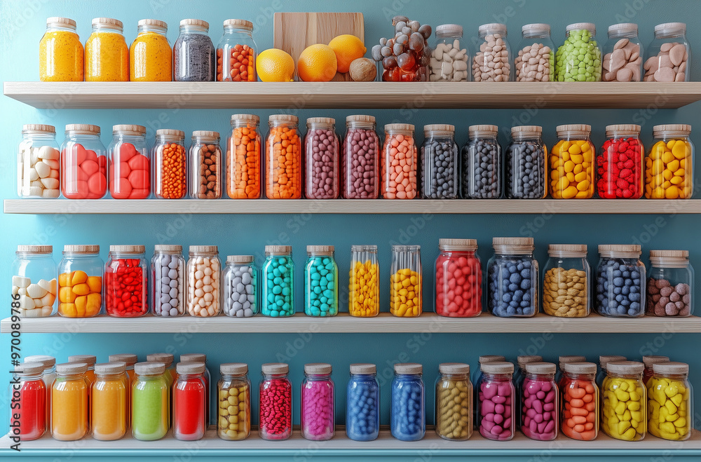 HD Vibrant Images of Empty Pantry Shelves Viewed Directly HD Vibrant Images of Empty Pantry Shelves Viewed Directly