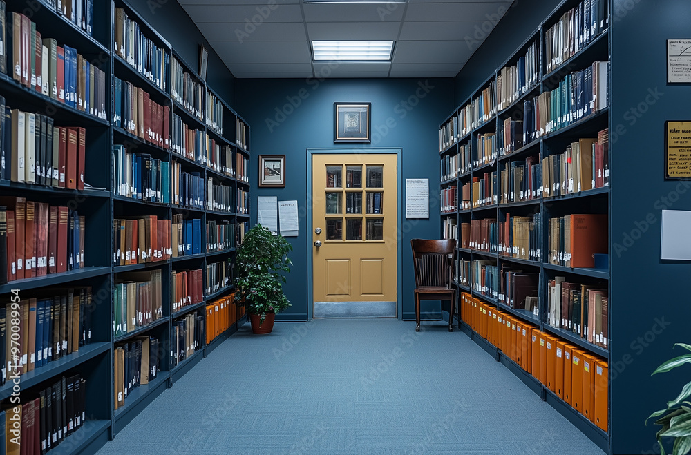 High Above Look at Empty Office Shelves: A Unique Perspective High Above Look at Empty Office Shelves: A Unique Perspective