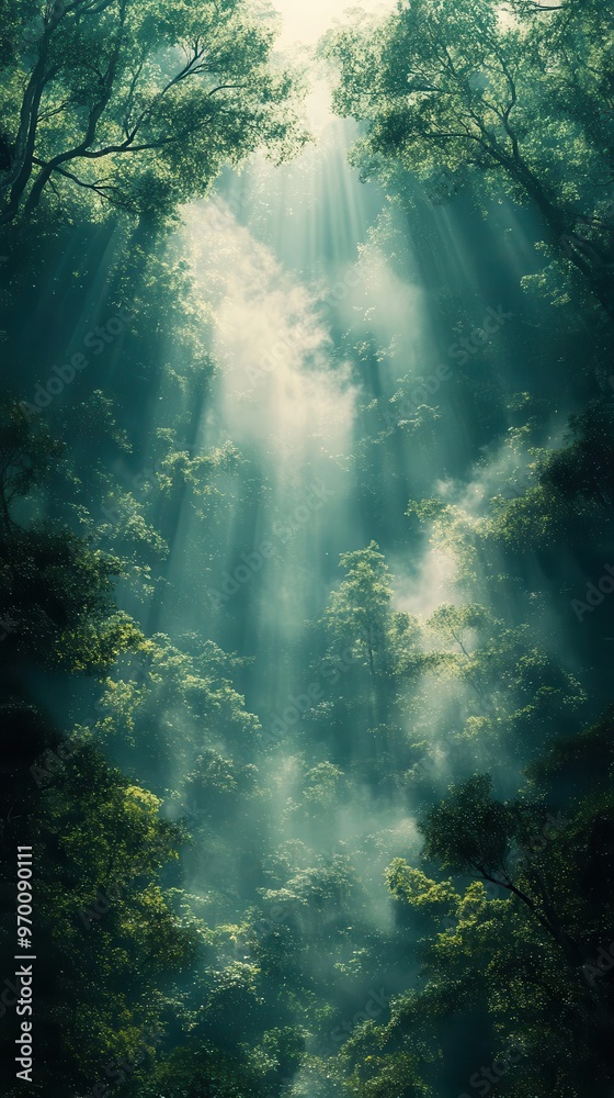 moody forest landscape shrouded in mist evoking nostalgic atmosphere vintage color palette and film grain texture add to retro aesthetic creating sense of mystery and timelessness moody forest landscape shrouded in mist evoking nostalgic atmosphere vintage color palette and film grain texture add to retro aesthetic creating sense of mystery and timelessness