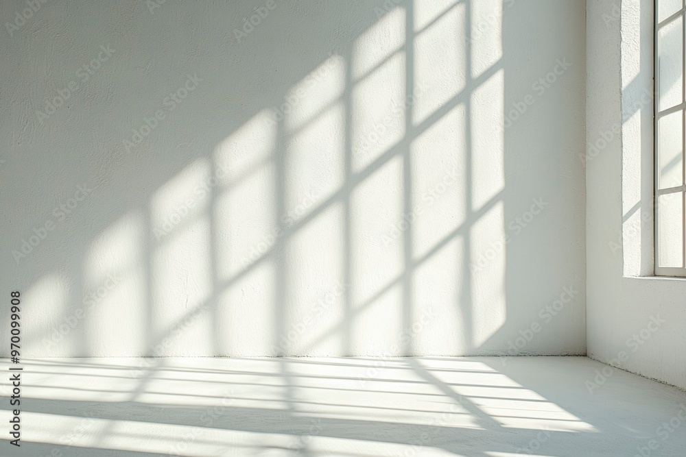 White Wall with Window Shadow White Wall with Window Shadow