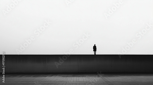 silhouette of a person - loneliness concept