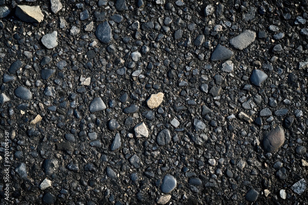 Smooth dark grey asphalt with small rocks texture Smooth dark grey asphalt with small rocks texture