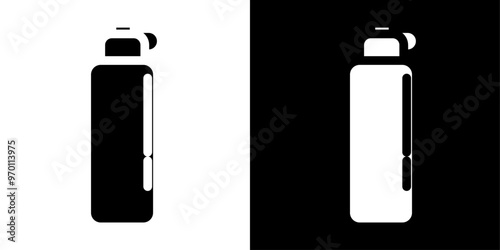 Bottle water icon Isolated flat vector in outline