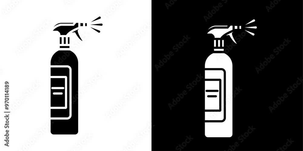 Cleaning spray icon Isolated flat vector in outline Cleaning spray icon Isolated flat vector in outline