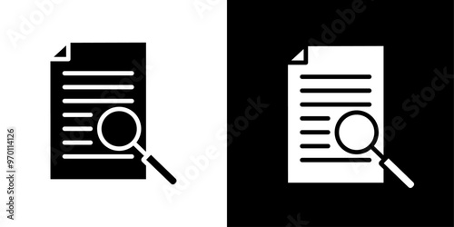 Case studies icon Isolated flat vector in outline
