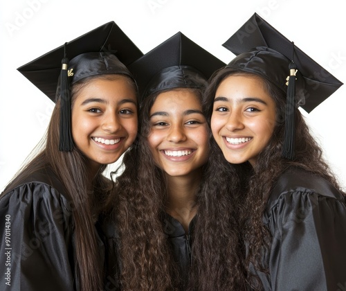 Graduation celebration Stock, cutout on transparent background