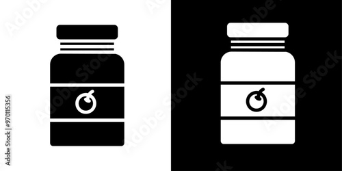 Jam icon Isolated flat vector in outline