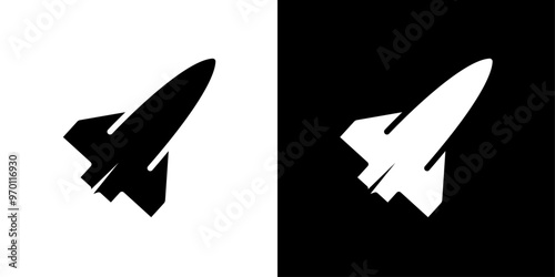 Stealth plane icon Isolated flat vector in outline