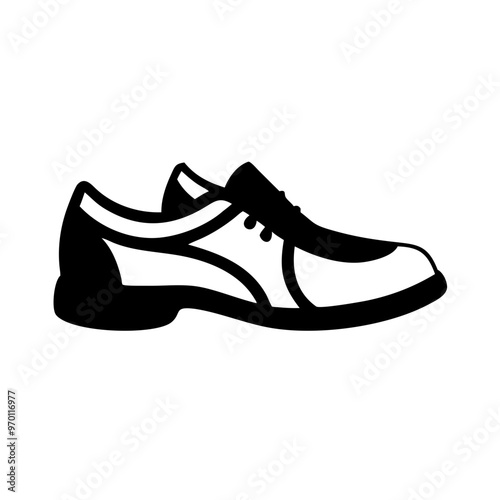 Pair of Shoes Icon Silhouette - Transparent Background Clipart