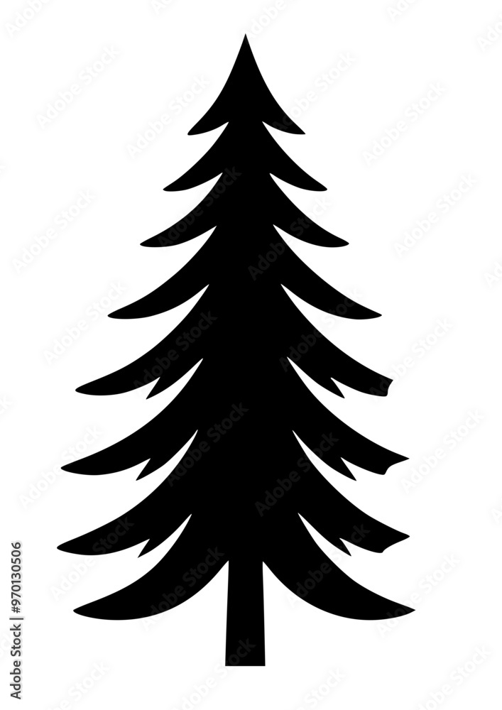 Obraz premium Pine Tree SVG, Forest Tree SVG, Mountain Forest SVG, Plant SVG, Sunset SVG, Nature SVG, Leaves SVG, Pine Tree Silhouette, Forest belt SVG, Tree Design, Cut file for Cricut SVG, JPG, PNG