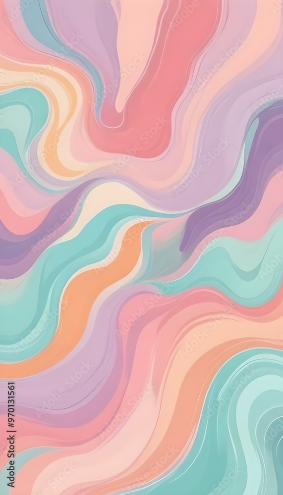 digital painting Abstract pastel colored fluid digital painting Abstract pastel colored fluid