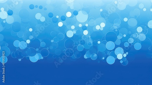 A vibrant abstract background featuring various shades of blue with circular shapes, creating a soothing, modern aesthetic.