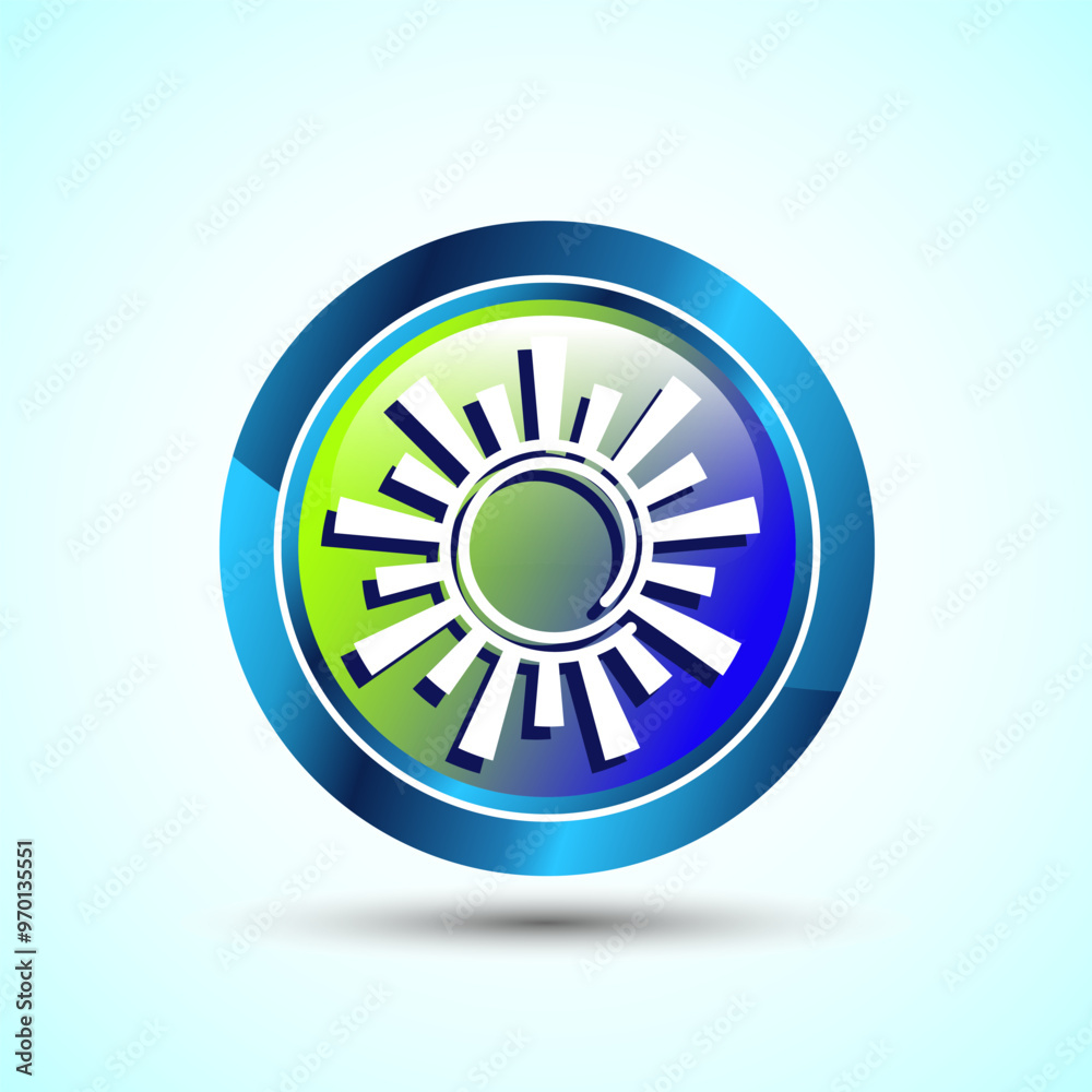 Sun Icon Button Design Illustration, Sunlight Sign Sun Icon Button Design Illustration, Sunlight Sign