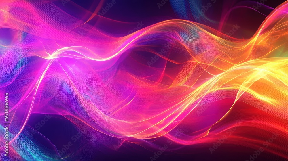 Energetic Light Lines Abstract Background with Vibrant Colors Energetic Light Lines Abstract Background with Vibrant Colors