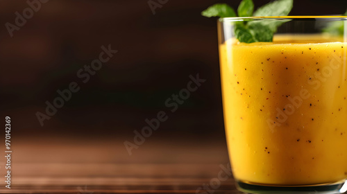 Tropical Fruit Smoothie Lush Garden Warm Lighti