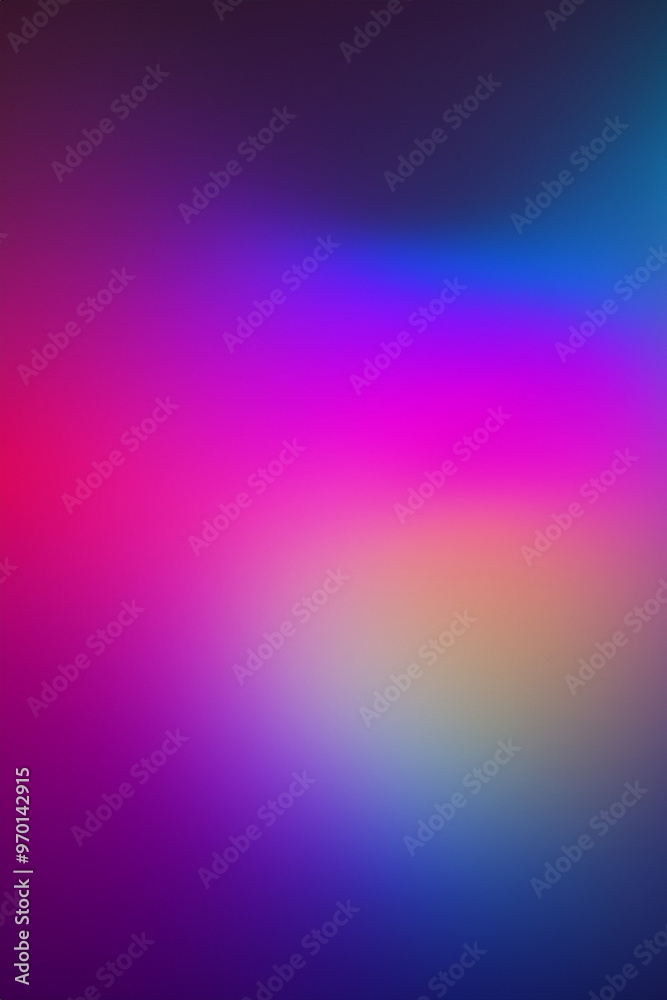 Fototapeta premium Beautiful Color Gradient Reflective Glass On Dark Background Pastel Holographic Gradient
