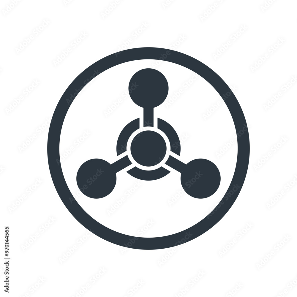 Chemical defense icon in flat style, vector Chemical defense icon in flat style, vector