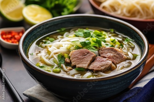 Vietnamese beef pho a national dish photo